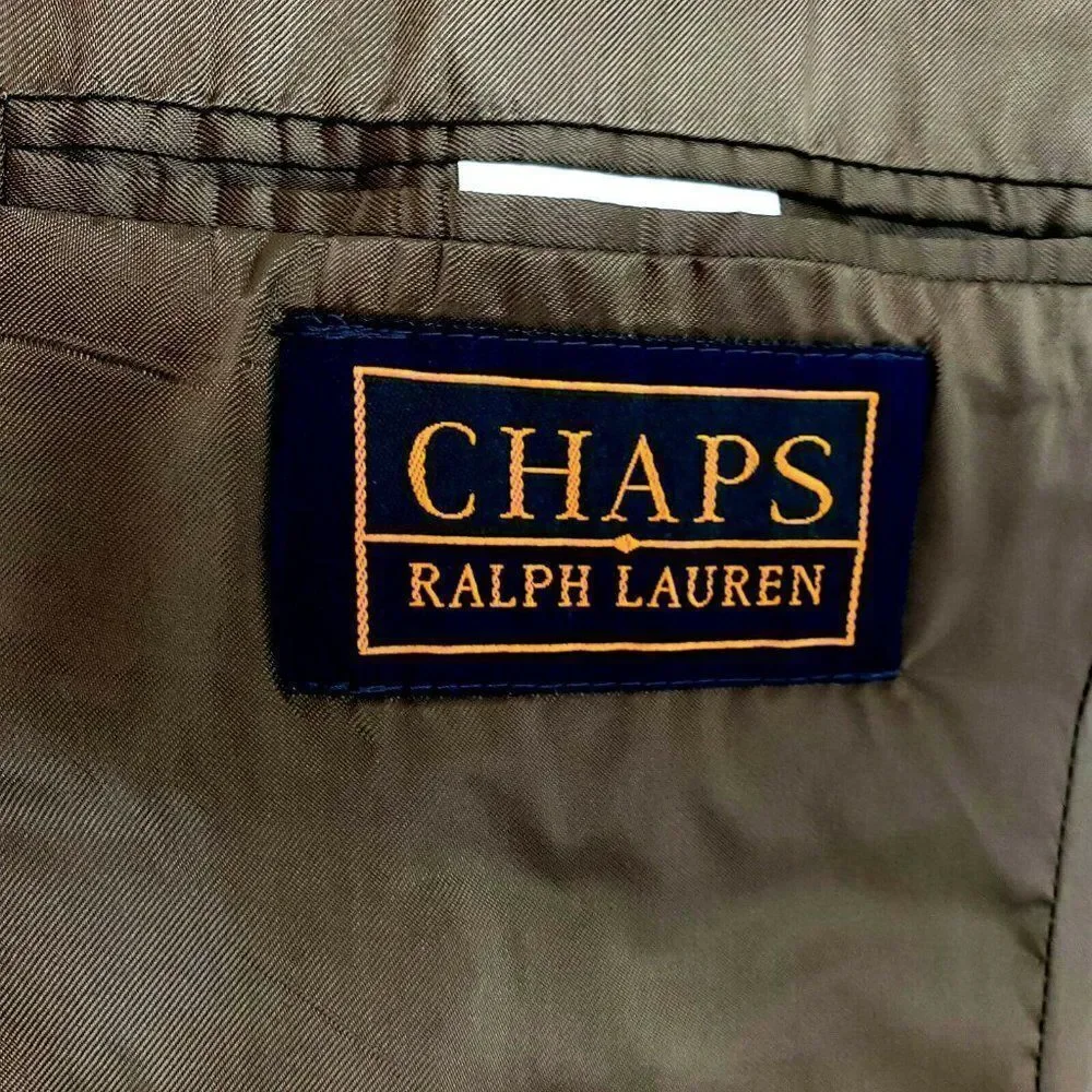 Chaps Ralph Lauren Wool 2 Button Blazer 42R Green‎